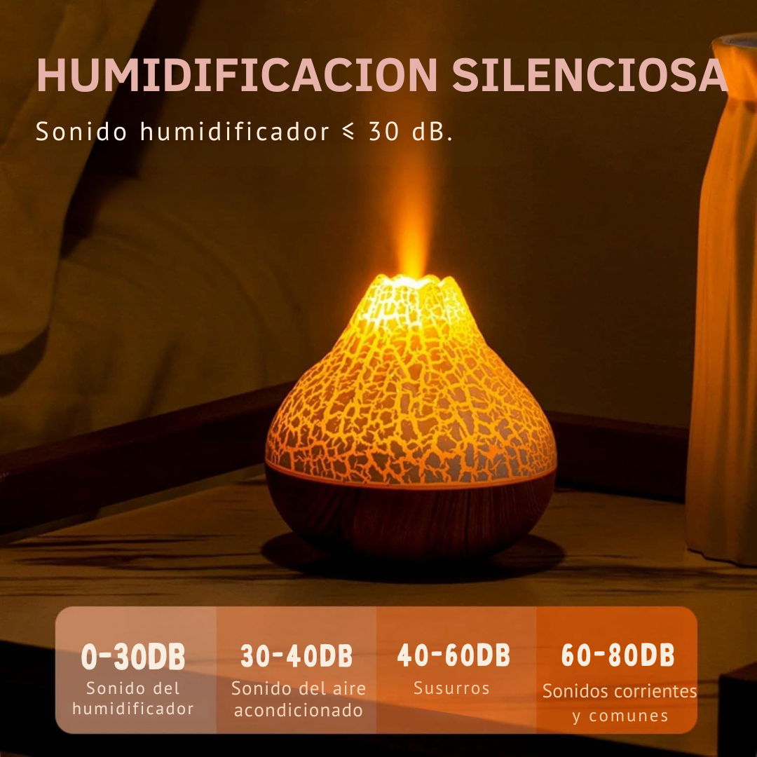 Volcán humidificador de aire RGB