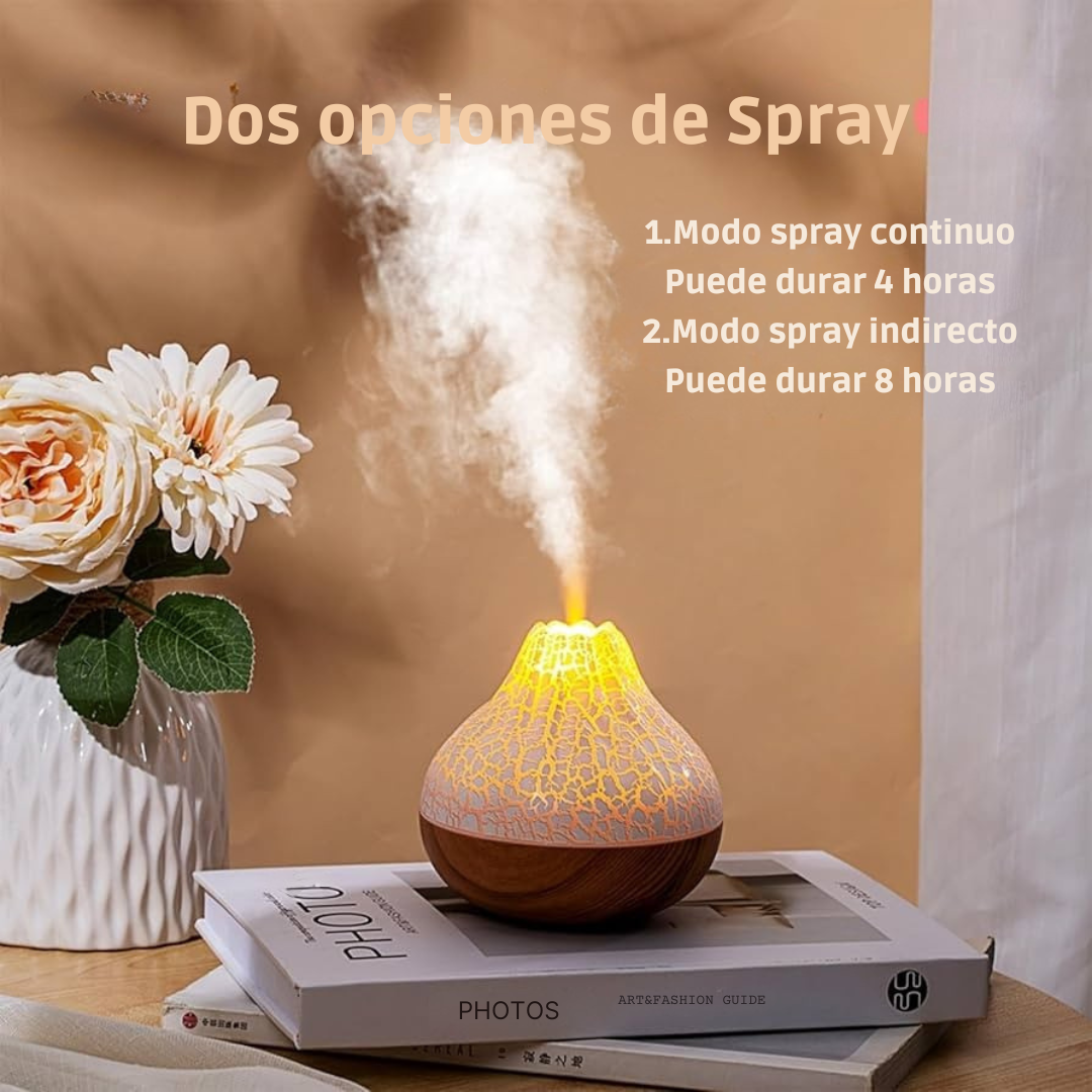 Volcán humidificador de aire RGB
